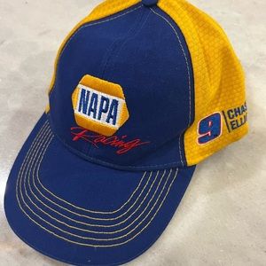 Napa Chase Elliott racing cap adult size 9 NASCAR USA stock car yellow Chevy